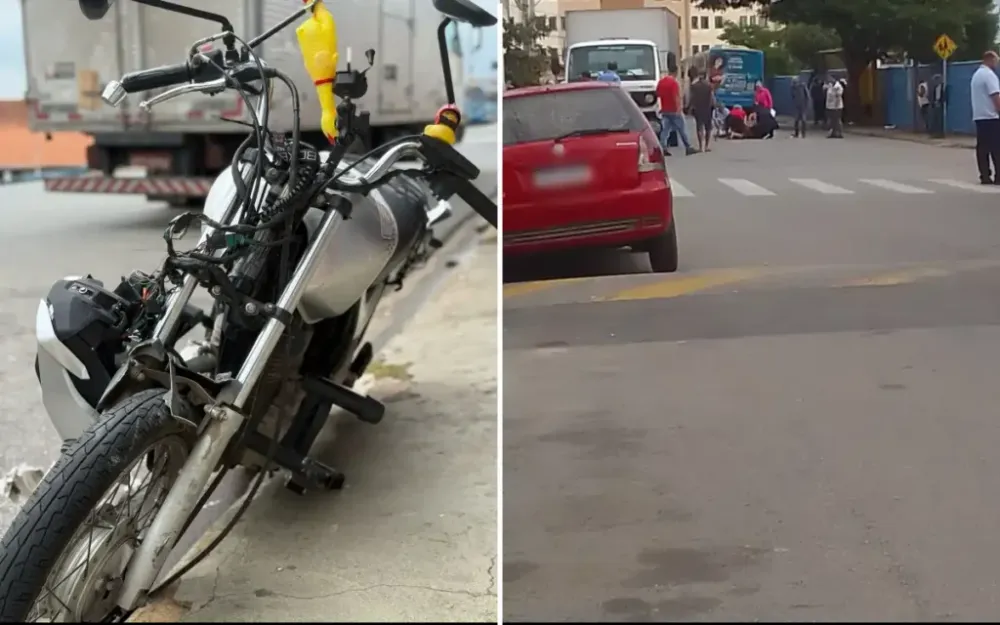 Motociclista fica ferido em colisão frontal em Bragança Paulista