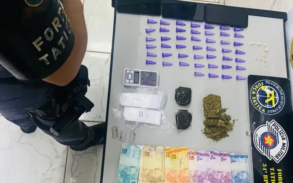 Força Tática prende dois homens por tráfico de drogas em Bragança Paulista