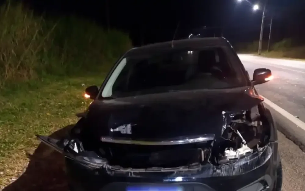 Colisão traseira é registrada na Rodovia Capitão Bardoino; ninguém ficou ferido