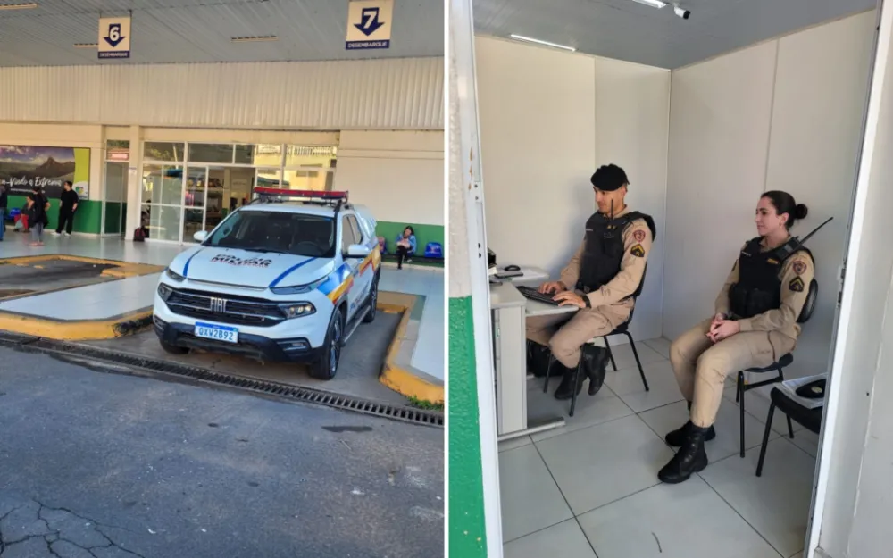 Extrema ganha novo ponto de registro da Polícia Militar no Terminal Rodoviário Tei Kameya