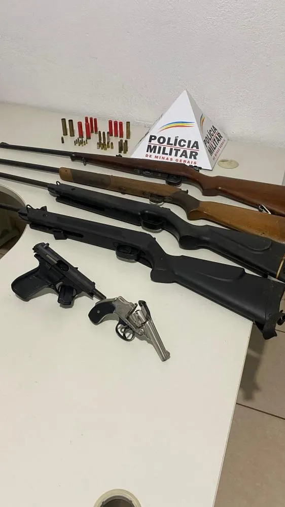 Arsenal é apreendido em operação conjunta da PM Toledo e PM Extrema