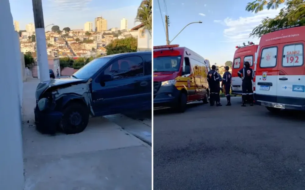 Motorista perde controle e colide contra muro no Jardim América