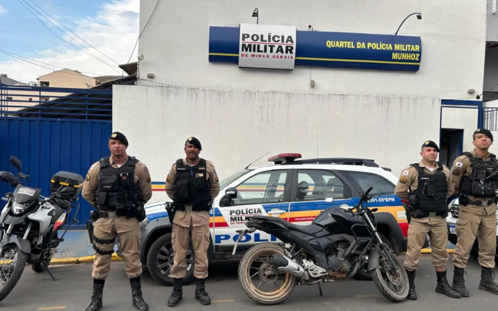 Polícia Militar recupera moto clonada durante operação em Munhoz