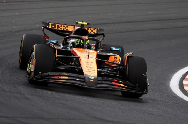 F1: Norris lidera primeiro treino livre na Holanda; Bortoleto é 9º