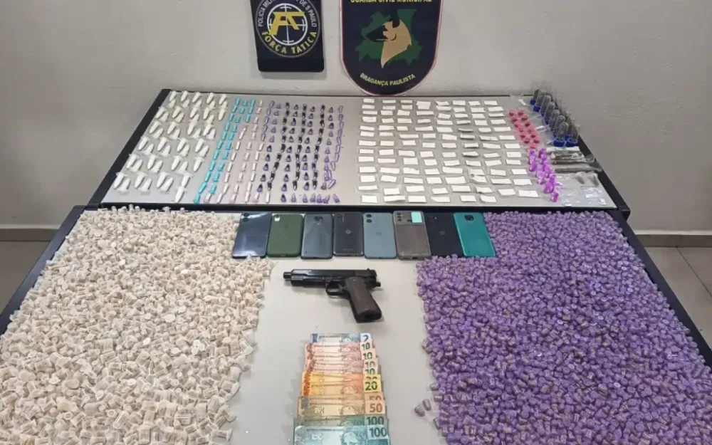Trio é preso por tráfico de drogas durante ação da Força Tática em Bragança Paulista