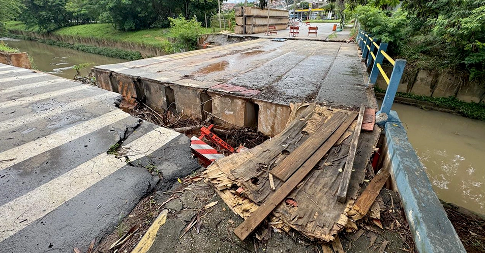 Sem obras concluídas, ponte da Rua Peru deve ser reaberta