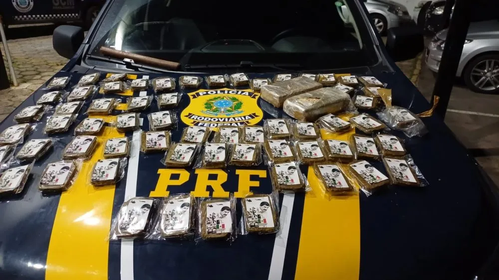 PRF apreende mais de 8 kg de haxixe e crack na Fernão Dias
